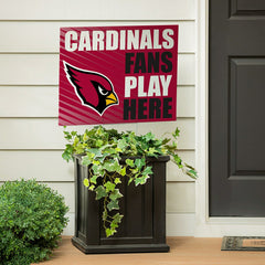 Arizona Cardinals Coroplast Yard Sign "Fans Play Here", Home