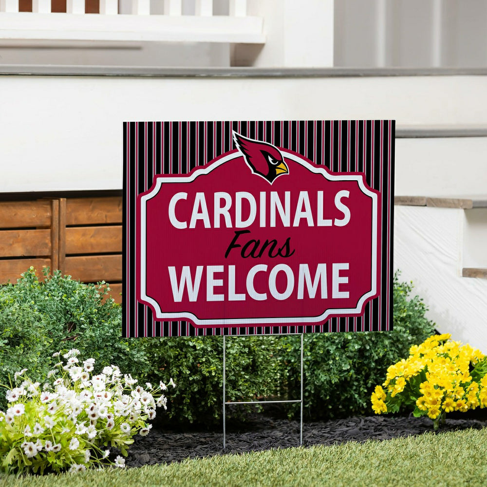 Arizona Cardinals Coroplast Yard Sign, Fans Welcome, Home