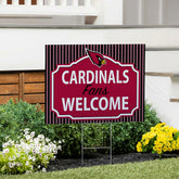 Arizona Cardinals Coroplast Yard Sign, Fans Welcome, Home