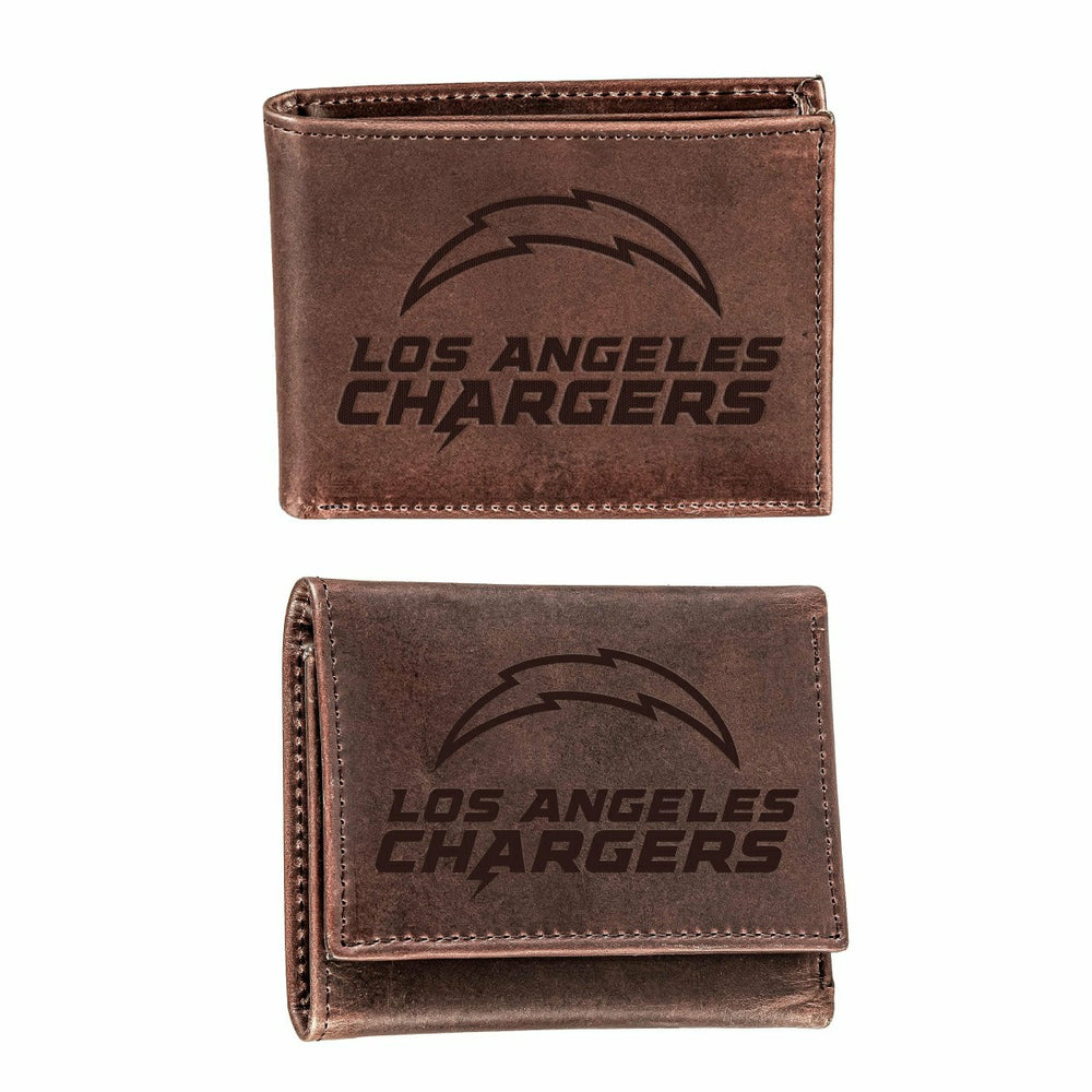 Los Angeles Chargers, Bi-Fold and Tri-Fold Wallet Gift Set, Brown, Home