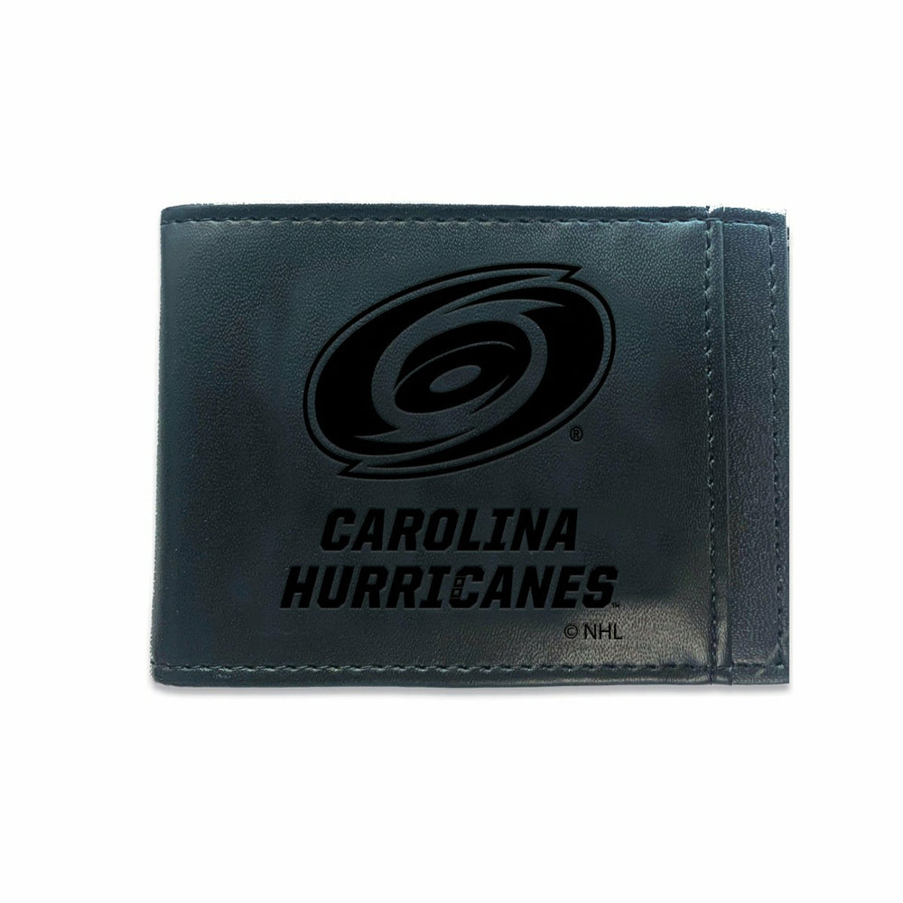 Front Pocket Wallet w/ RFID Blocking, Carolina Hurricanes, Black, Home