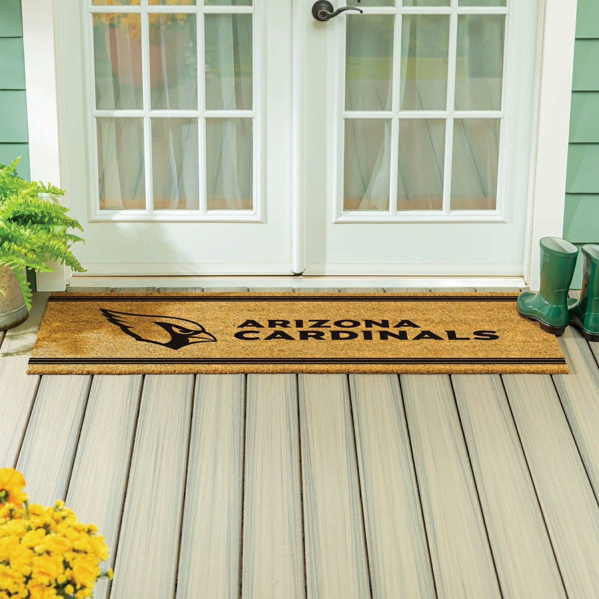 Arizona Cardinals Extra Large One Color Coir Mat, 60"x24", NFL