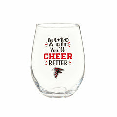 Atlanta Falcons, 17oz Boxed Stemless Wine, NFL, Home