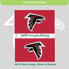 Atlanta Falcons Single Sided Flag w/ 2 Grommets, 3'x5', NFL, Home