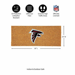 Atlanta Falcons Extra Large Full Color Coir Mat, 60"x24", NFL