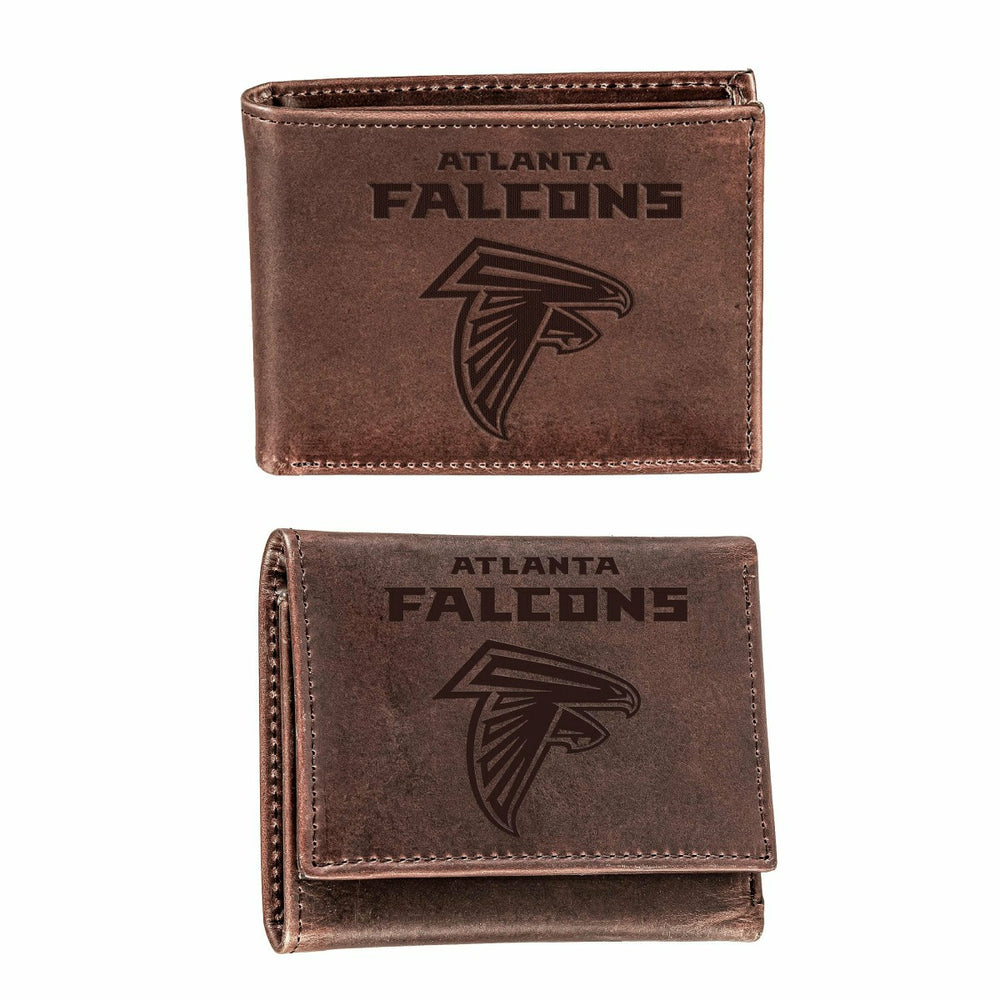 Atlanta Falcons, Bi-Fold and Tri-Fold Wallet Gift Set, Brown, NFL, Home