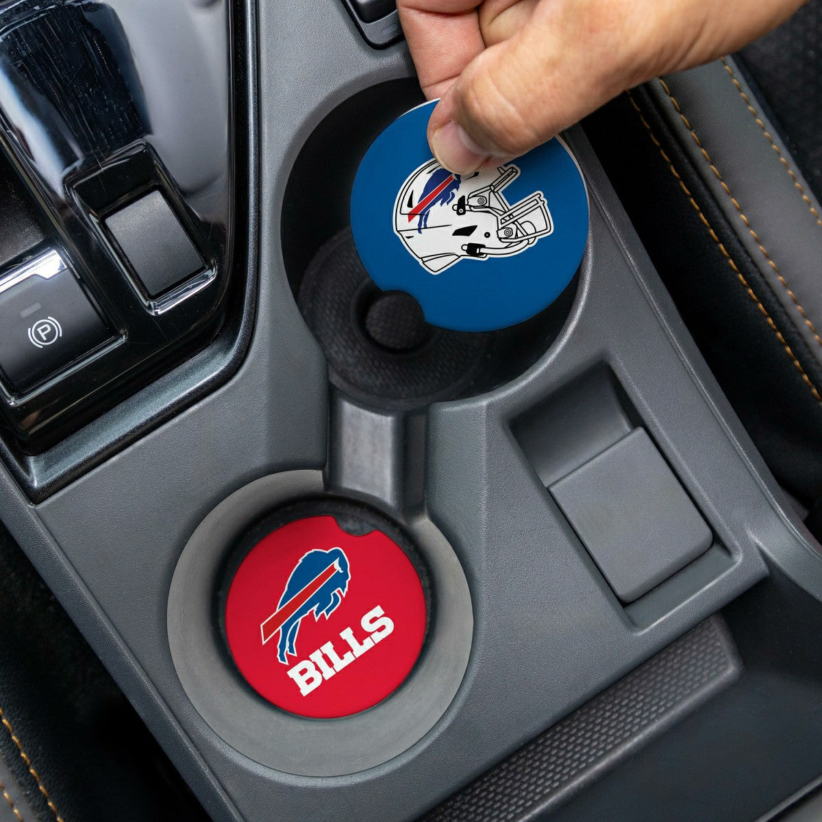 Buffalo Bills Car Coaster Set, 2pc, NFL