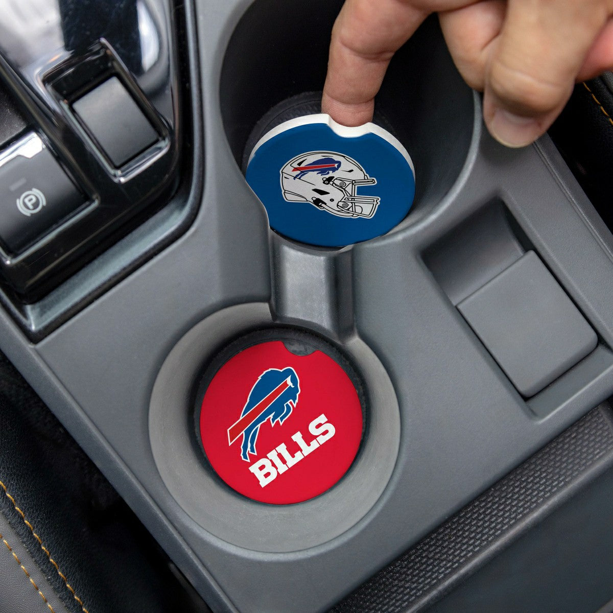 Buffalo Bills Car Coaster Set, 2pc, NFL