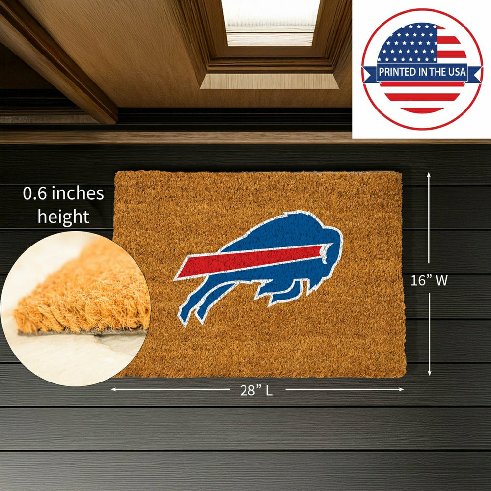Coir Mat, 16"x28", Buffalo Bills, NFL