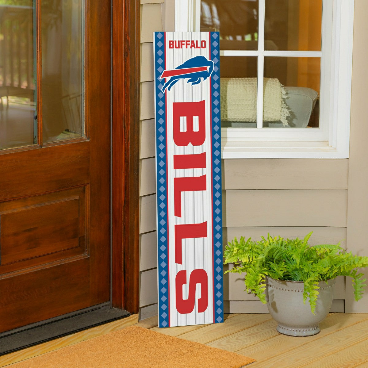 47" Double Sided Leaner, Buffalo Bills, Christmas, NFL, Home