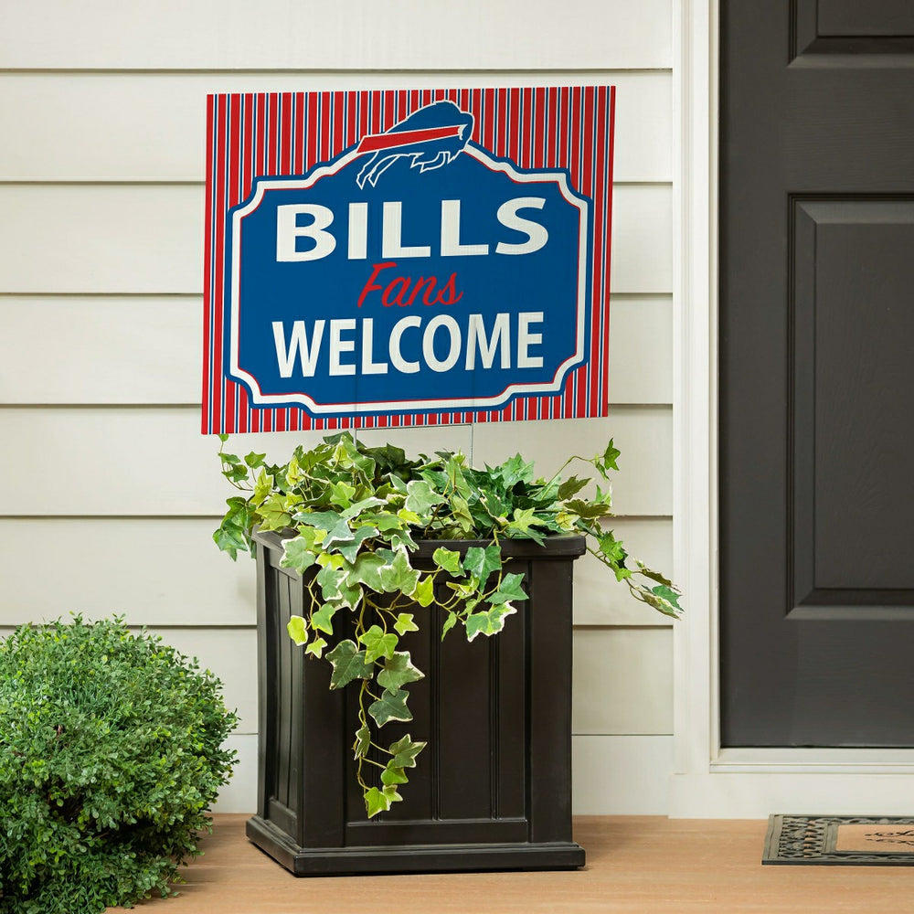 Buffalo Bills Coroplast Yard Sign, "Fans Welcome", NFL, Home