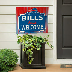 Buffalo Bills Coroplast Yard Sign, "Fans Welcome", NFL, Home
