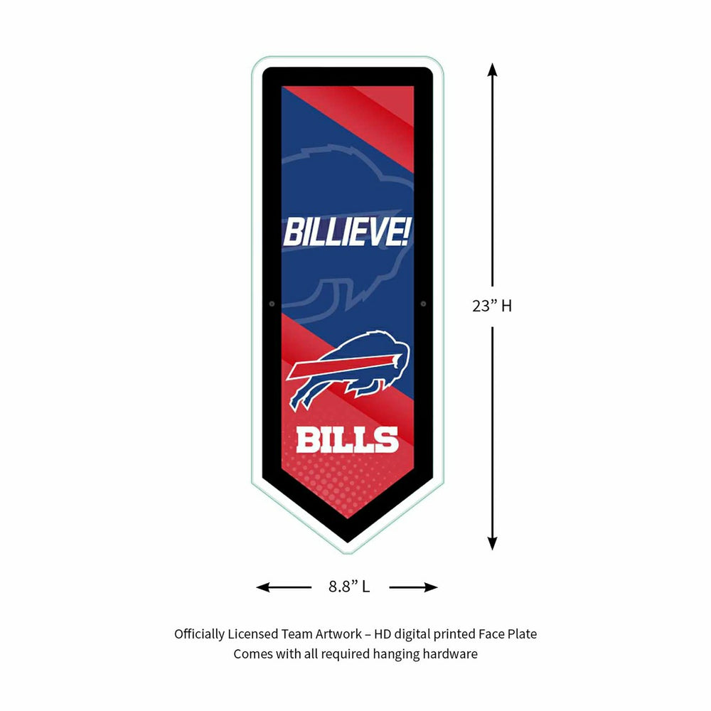LED Wall Decor, Pennant, Buffalo Bills, NFL, Home