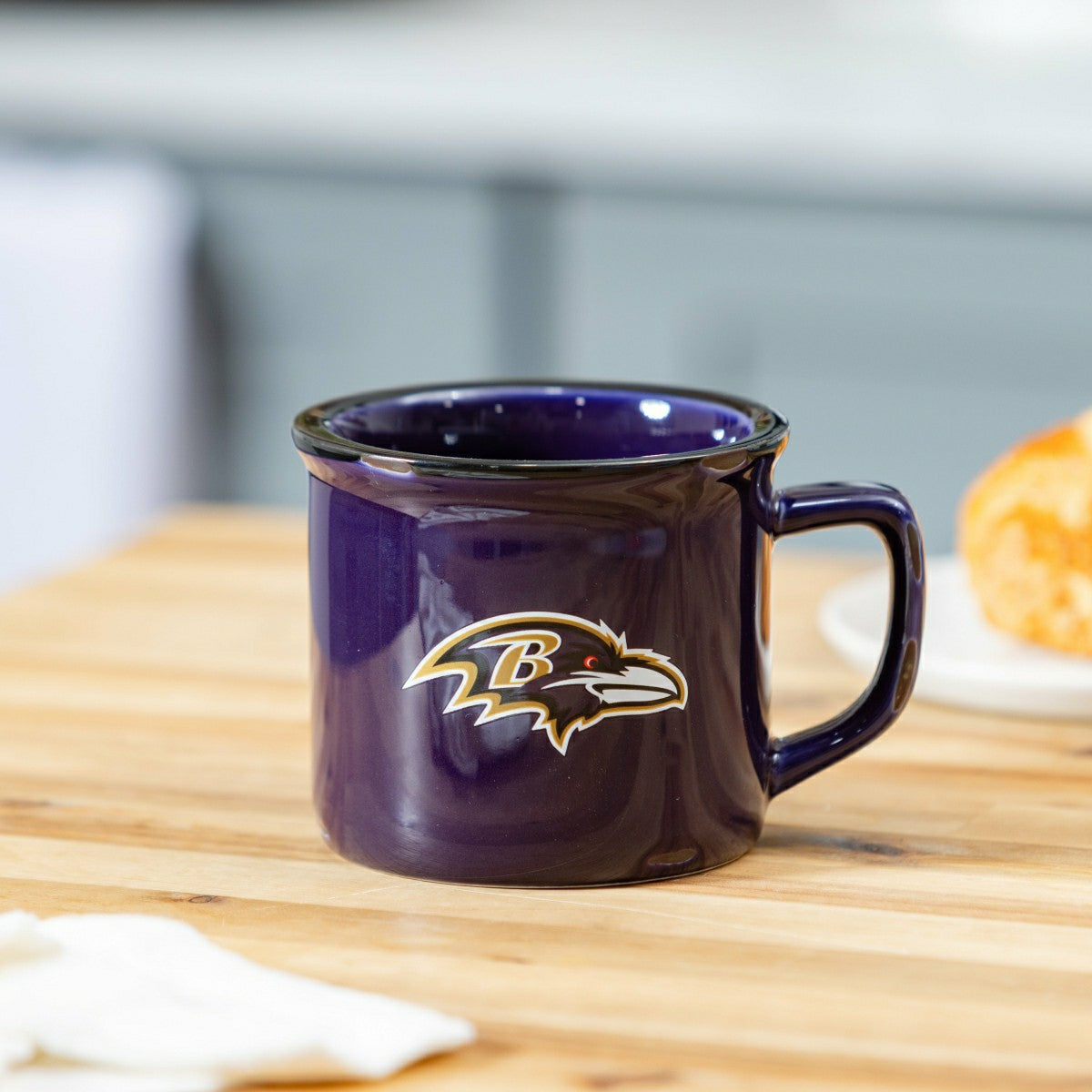 Baltimore Ravens Ceramic Camp Cup with Enamel Finish, 14oz, NFL