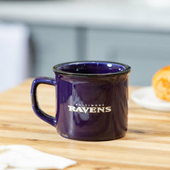 Baltimore Ravens Ceramic Camp Cup with Enamel Finish, 14oz, NFL