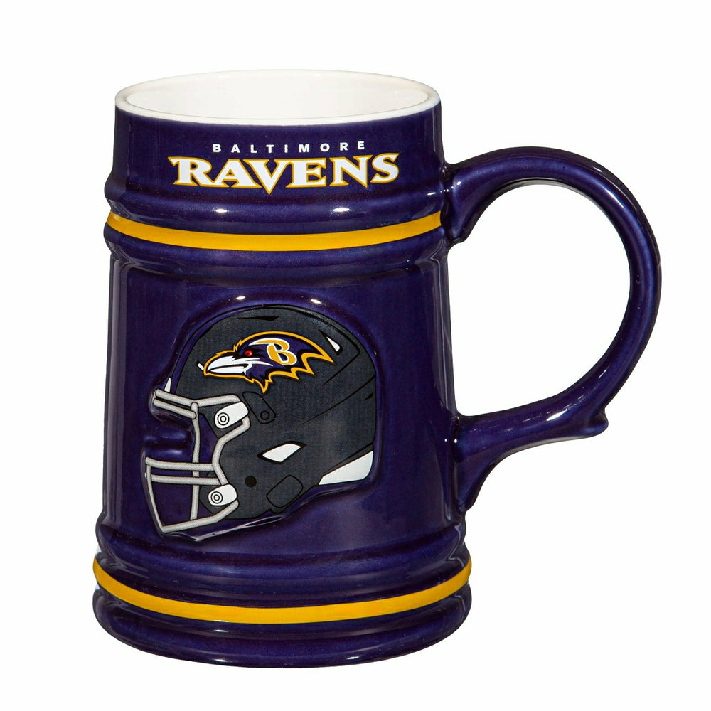 Baltimore Ravens Ceramic Stein Cup, 24oz, NFL, Home