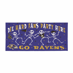 Baltimore Ravens Flocked Coir Halloween Sassafras Switch Mat, 22"x10", NFL
