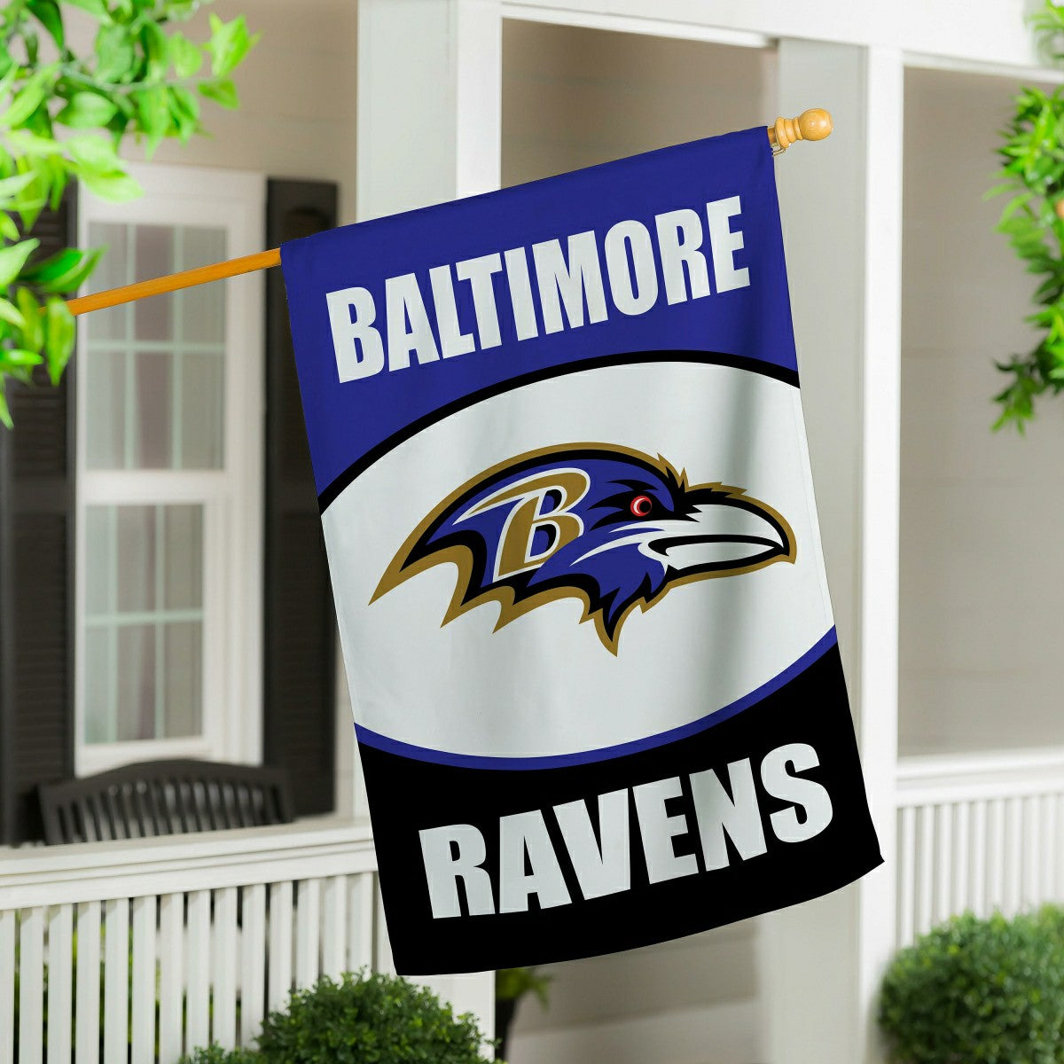 Baltimore Ravens Suede House Flag, NFL