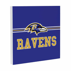 Baltimore Ravens Wood Wall Sign, 12x12, NFL, Home