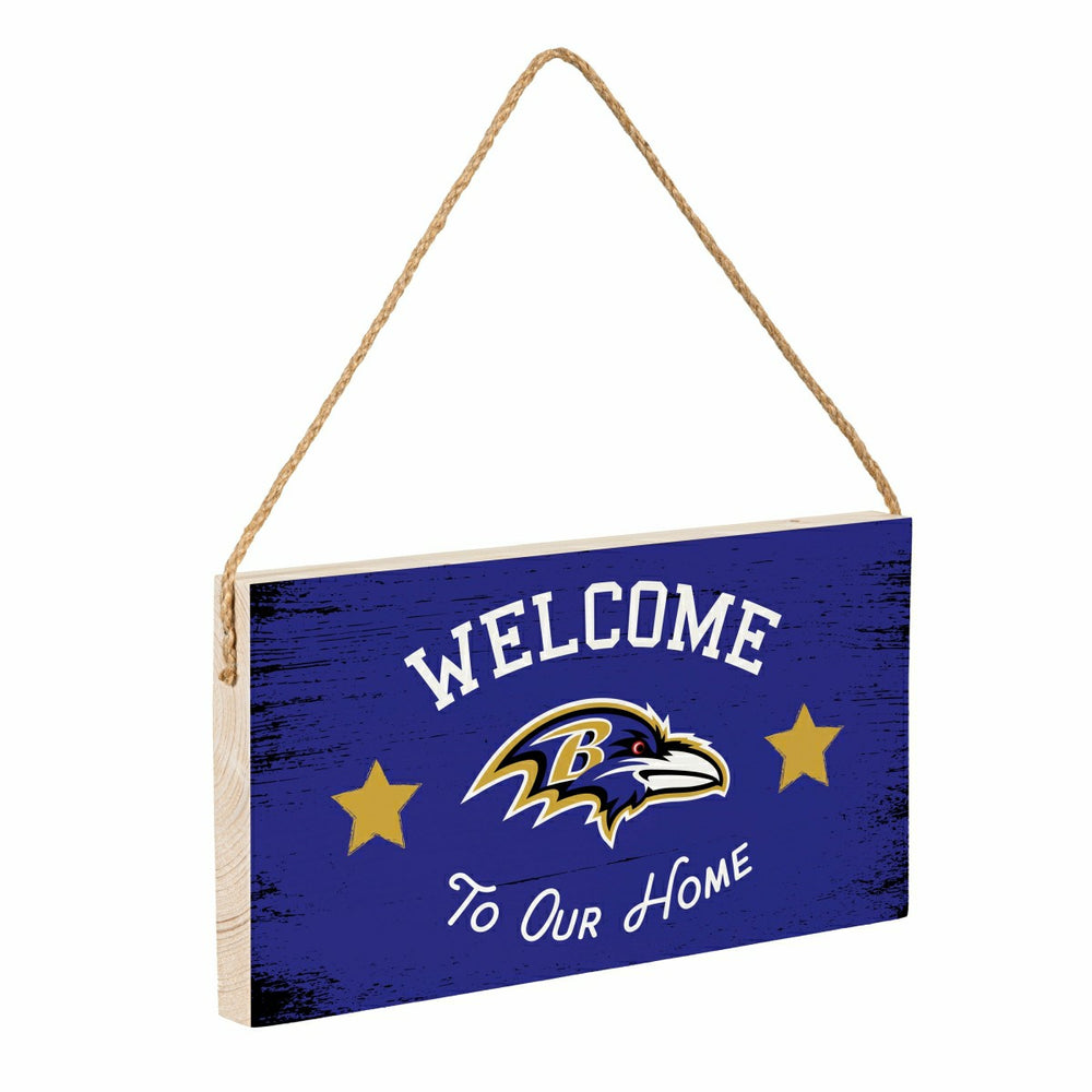 Baltimore Ravens Wood Wall Sign, 6x11, NFL, Home