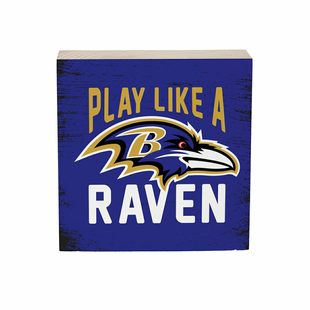 Baltimore Ravens Plock, Down Home Fans, 6x6, NFL, Home