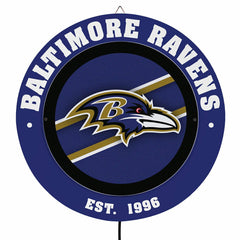 Baltimore Ravens, Metal Lite, Round, NFL