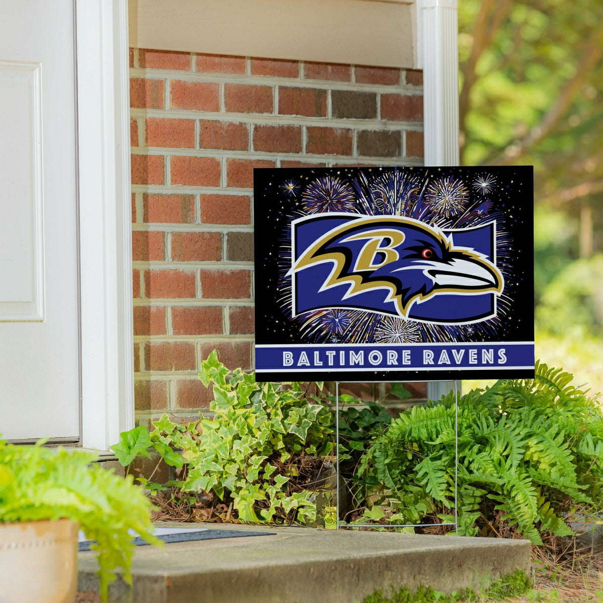 Baltimore Ravens Yard Sign, Patriotic, NFL, Home