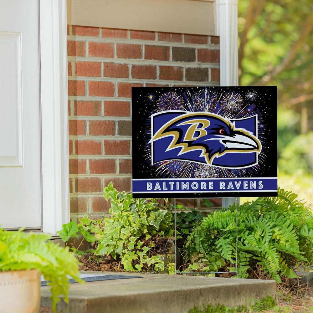 Baltimore Ravens Yard Sign, Patriotic, NFL, Home