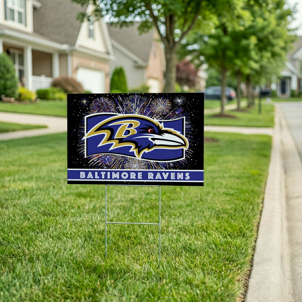 Baltimore Ravens Yard Sign, Patriotic, NFL, Home