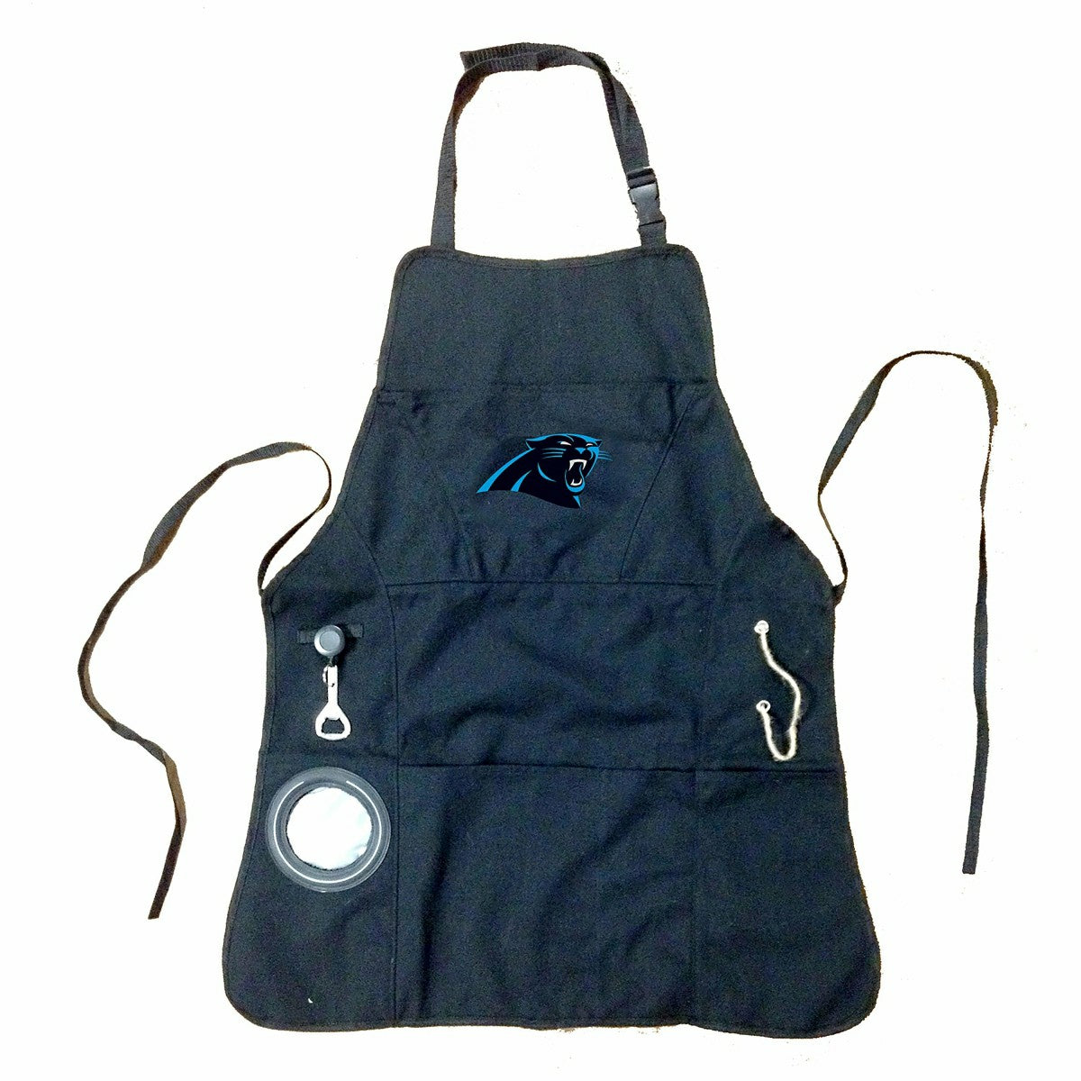 Grill Apron, Black, Carolina Panthers, NFL, Home