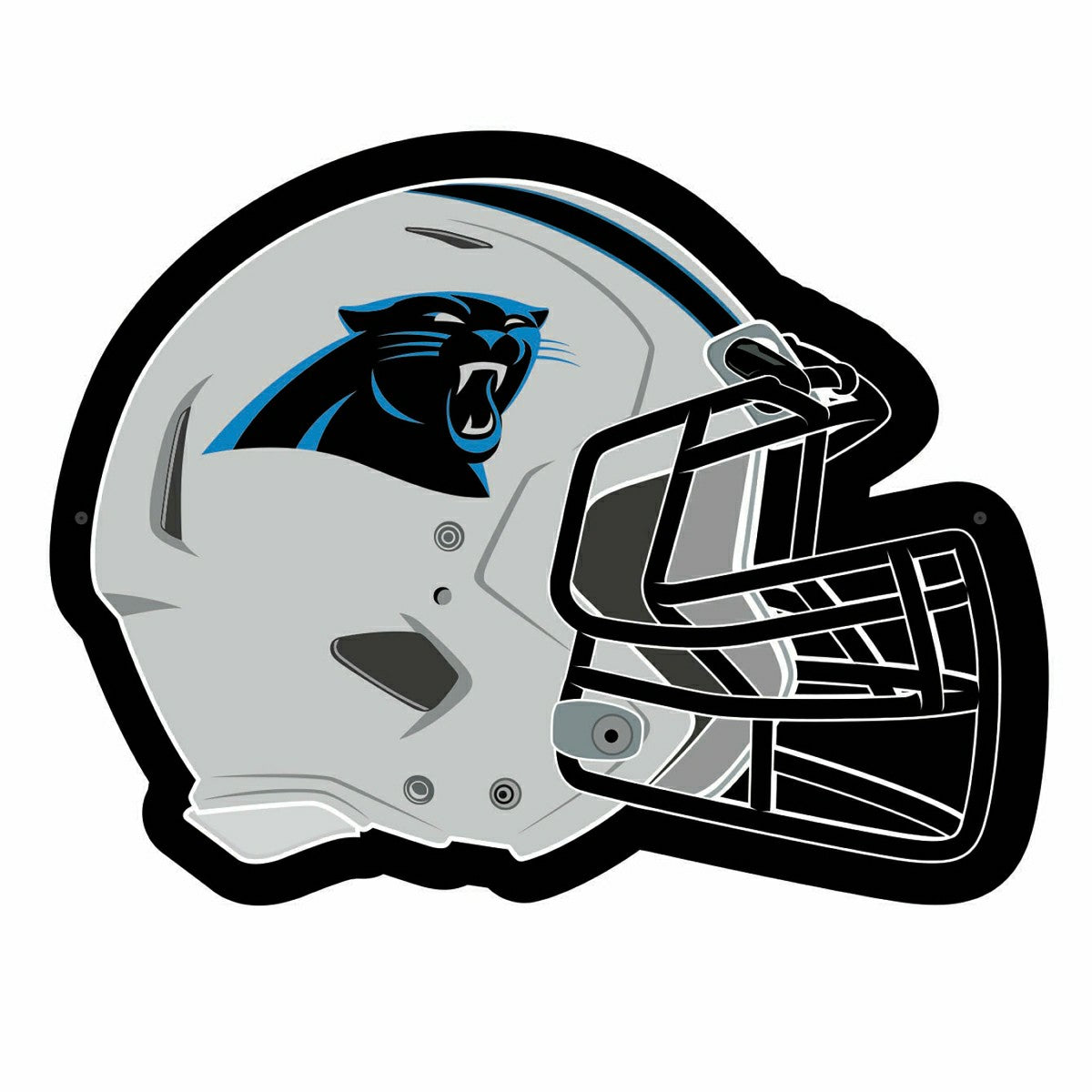 LED Wall Decor, Helmet, Carolina Panthers, NFL, Home