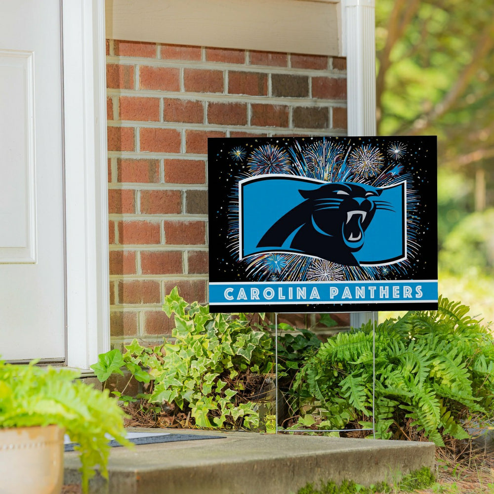 Carolina Panthers Yard Sign, Patriotic, NFL, Home