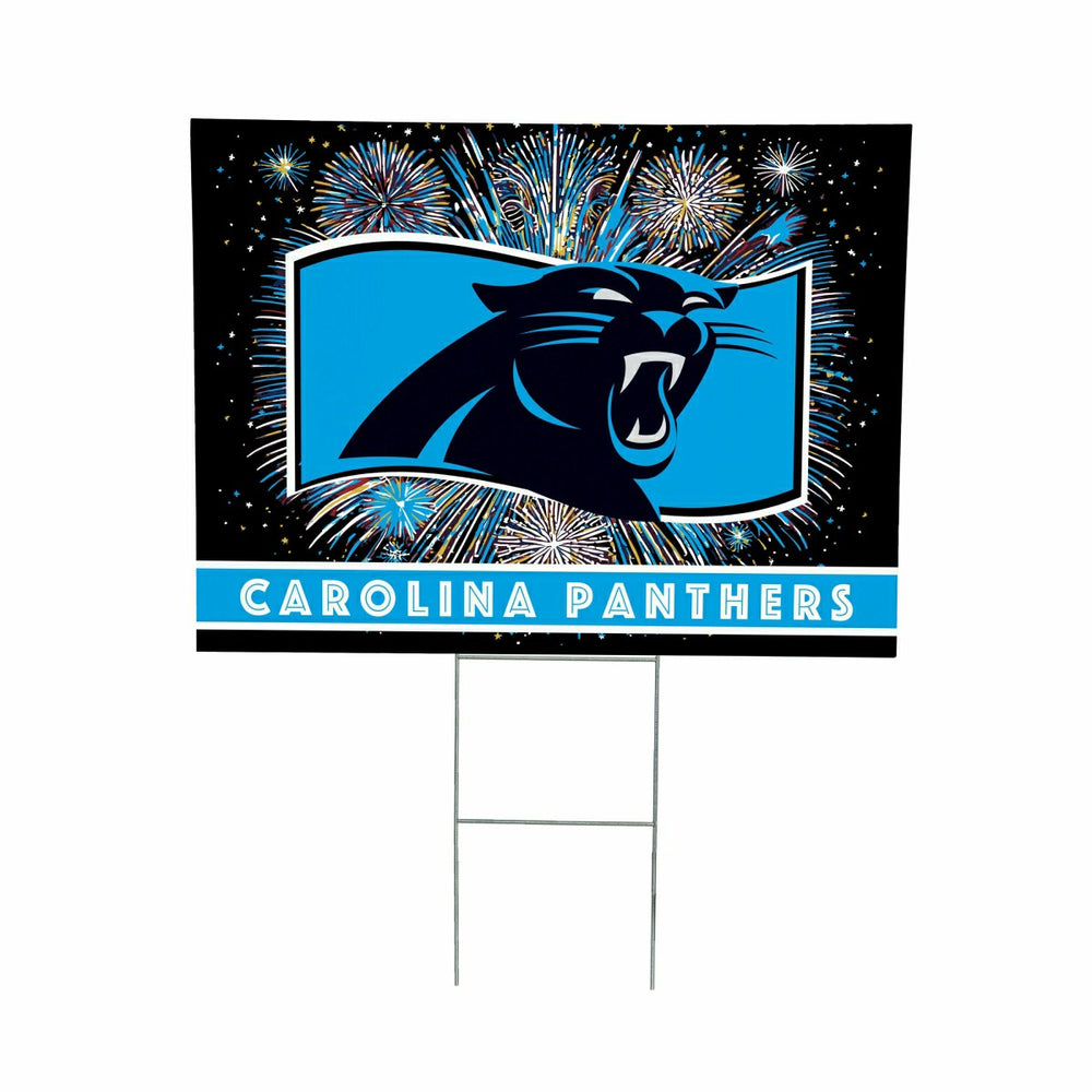 Carolina Panthers Yard Sign, Patriotic, NFL, Home