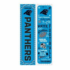 Carolina Panthers 46" Double Sided Leaner, Winter Seasonal, NFL, Home