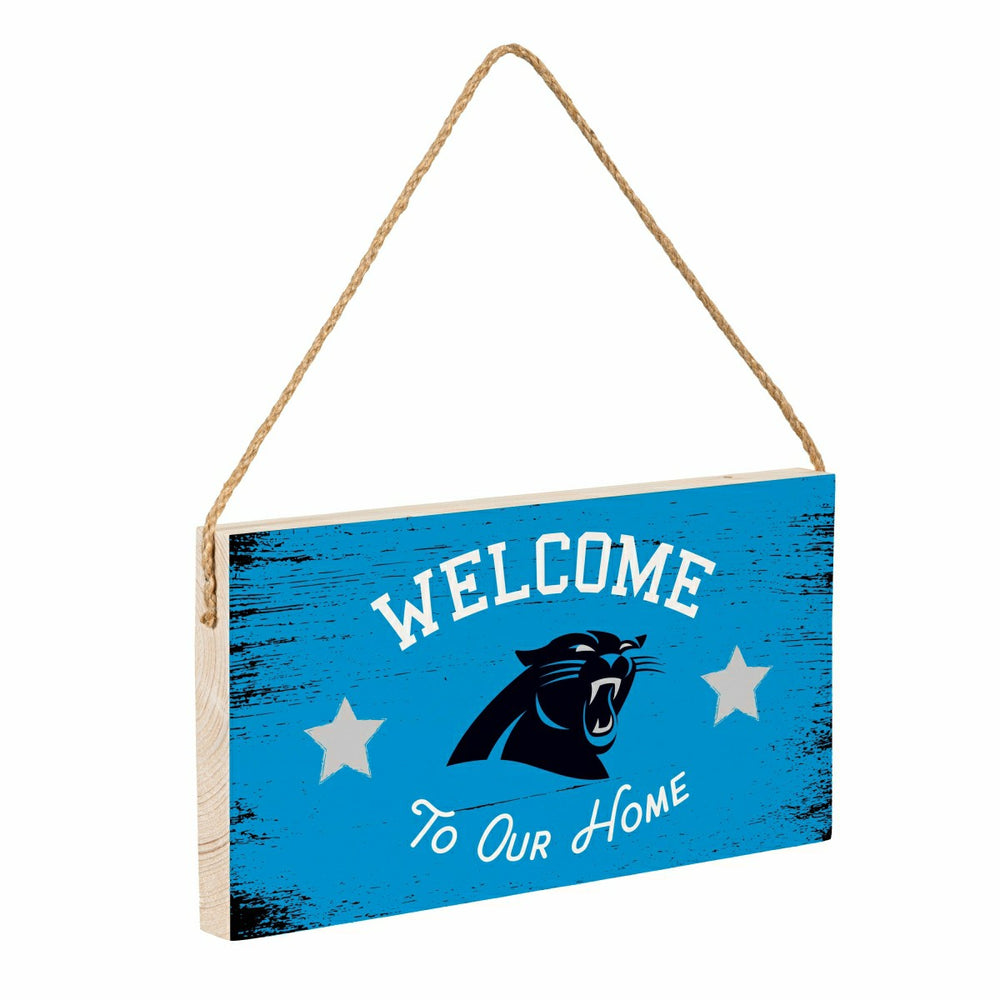 Carolina Panthers Wood Wall Sign, 6x11, NFL, Home