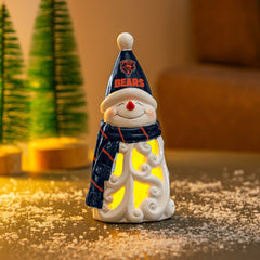 Chicago Bears Snowman LED Statuary, 8", NFL, Home