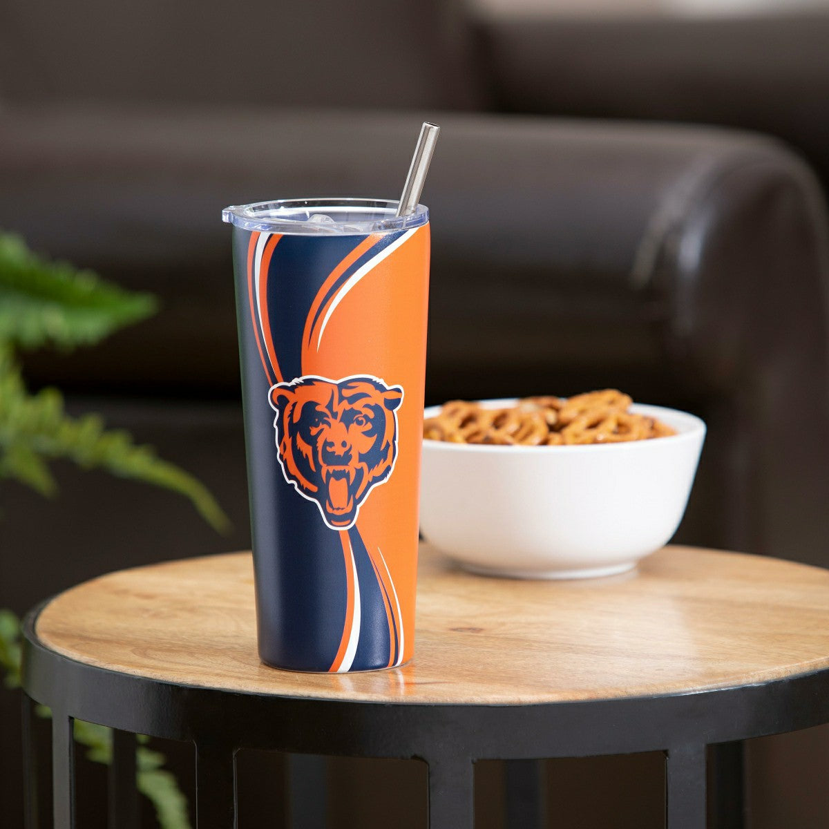 Stainless Steel Tumbler, 20oz, Chicago Bears, NFL, Home