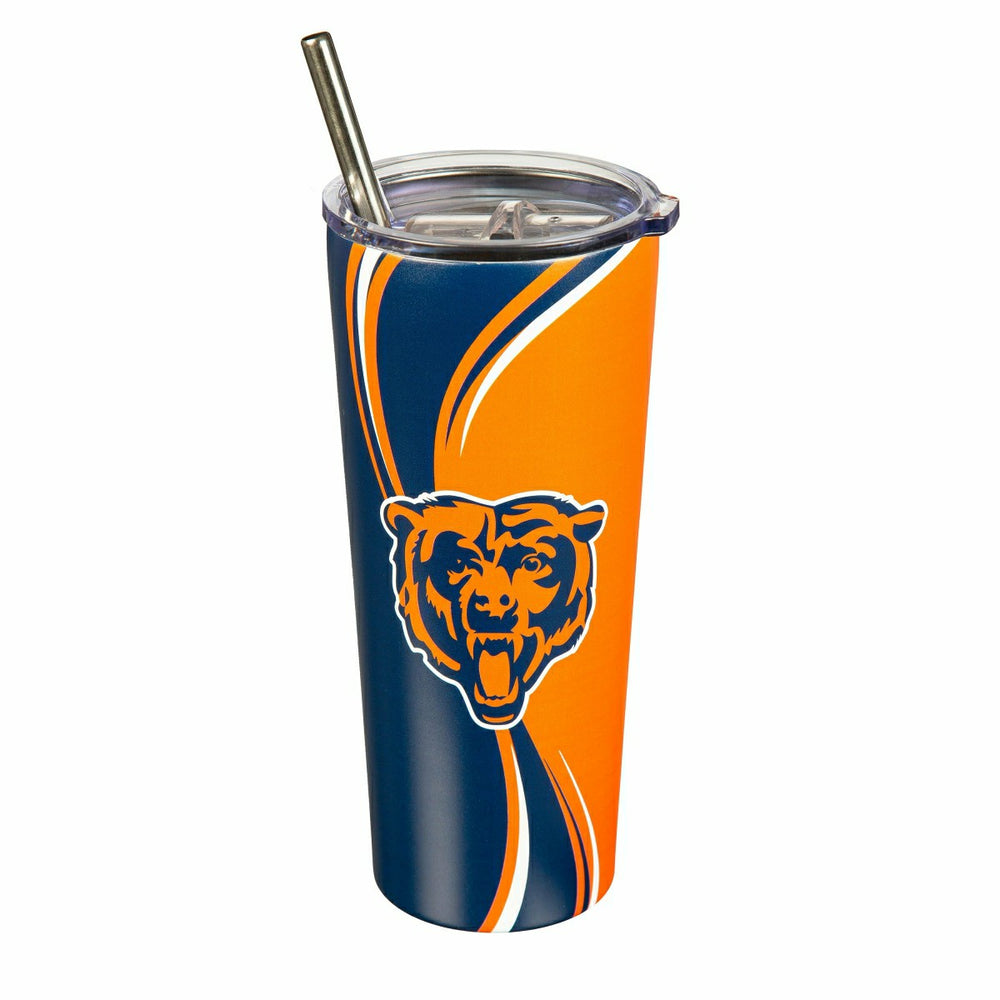 Stainless Steel Tumbler, 20oz, Chicago Bears, NFL, Home