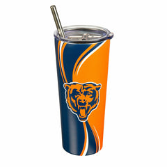 Stainless Steel Tumbler, 20oz, Chicago Bears, NFL, Home