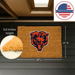 Coir Mat, 16"x28", Chicago Bears, NFL