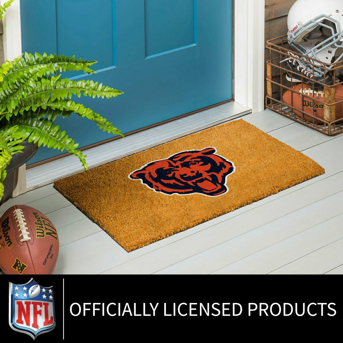 Coir Mat, 16"x28", Chicago Bears, NFL