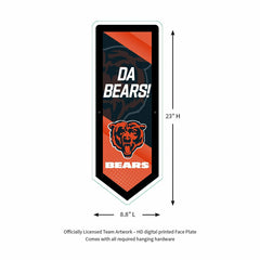 LED Wall Decor, Pennant, Chicago Bears, NFL, Home