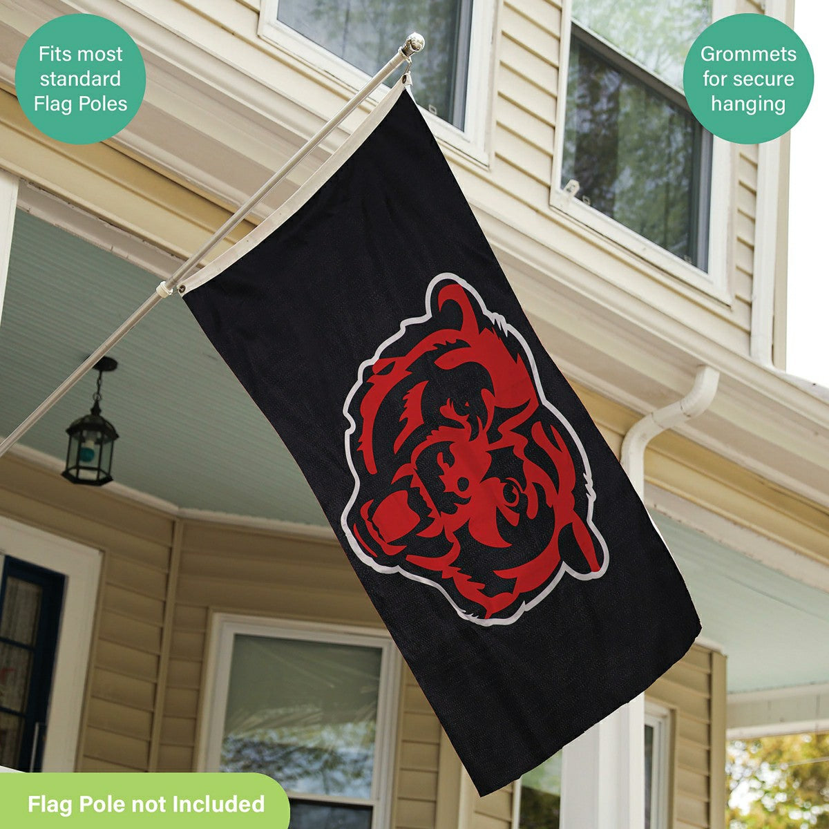 Chicago Bears Single Sided Estate Flag with 2 Grommets 3'x5', NFL, Home