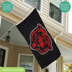Chicago Bears Single Sided Estate Flag with 2 Grommets 3'x5', NFL, Home
