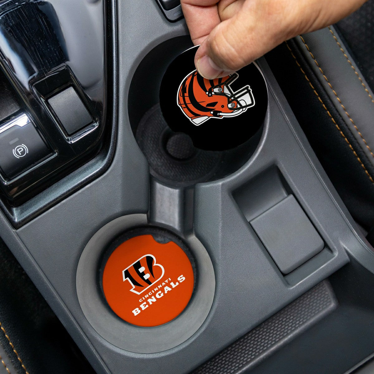 Cincinnati Bengals Car Coaster Set, 2pc, NFL