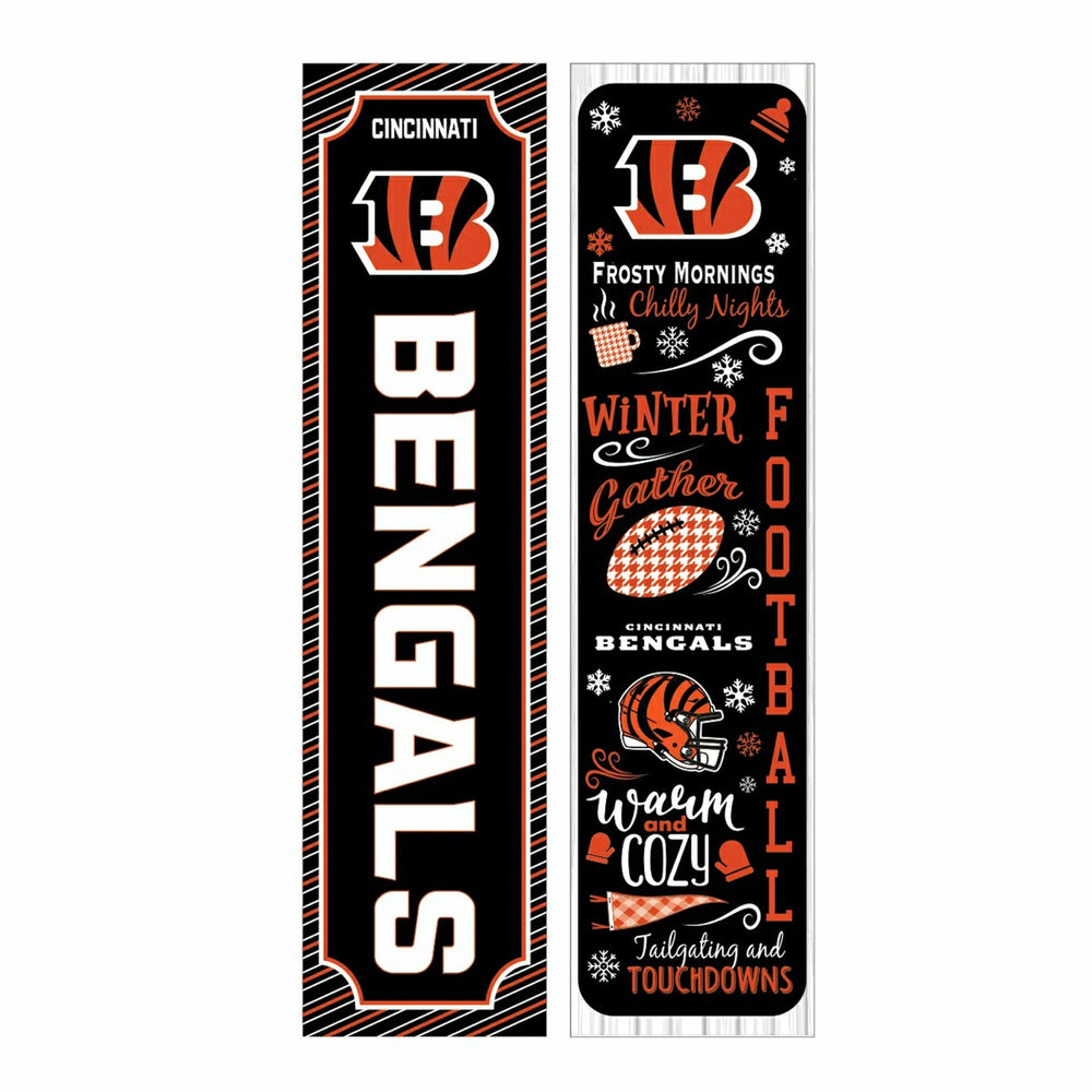 Cincinnati Bengals 46" Double Sided Leaner, Winter Seasonal, NFL, Home