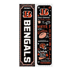 Cincinnati Bengals 46" Double Sided Leaner, Winter Seasonal, NFL, Home