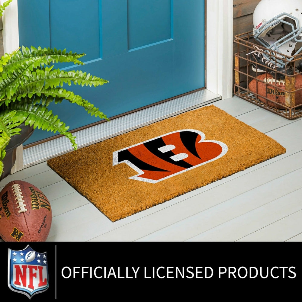Coir Mat, 16"x28", Cincinnati Bengals, NFL