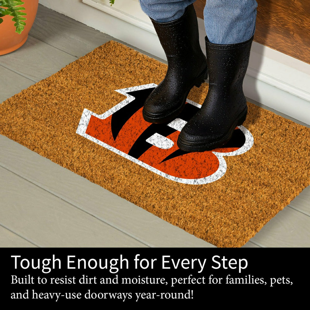 Coir Mat, 16"x28", Cincinnati Bengals, NFL