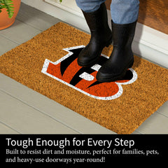 Coir Mat, 16"x28", Cincinnati Bengals, NFL